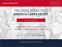 Tablet Screenshot of americanstrawpoll.com
